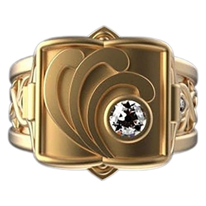 Crsytal mænds vintage ring hemmeligt lille værelse kiste kiste ring hip hop punk viking fødselsdag erindrings smykker: 7
