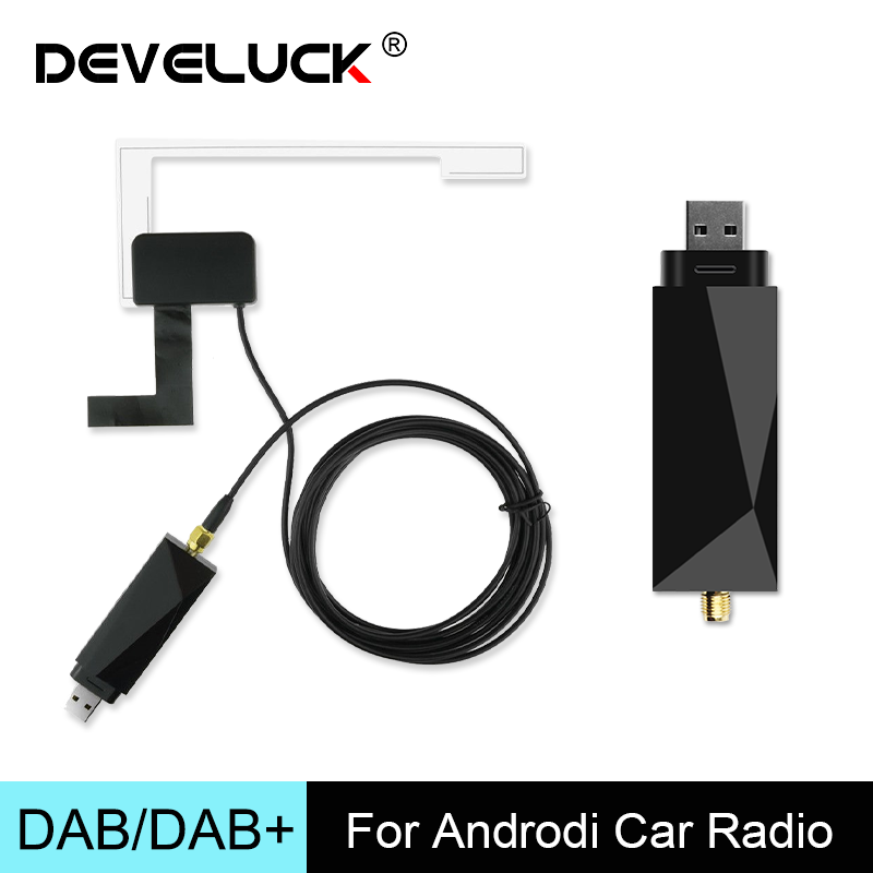Universele Dab/Dab + Antenne Met Usb Adapter Android Auto Radio Gps Ontvanger Dab Dab + Signaal Stereo Speler Head Unit