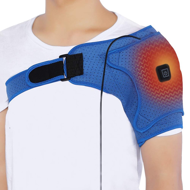 Bescherming Schouder Verwarming Pad Brace medische schouder wrap ondersteuning strap Bursitis Spieren Pijn