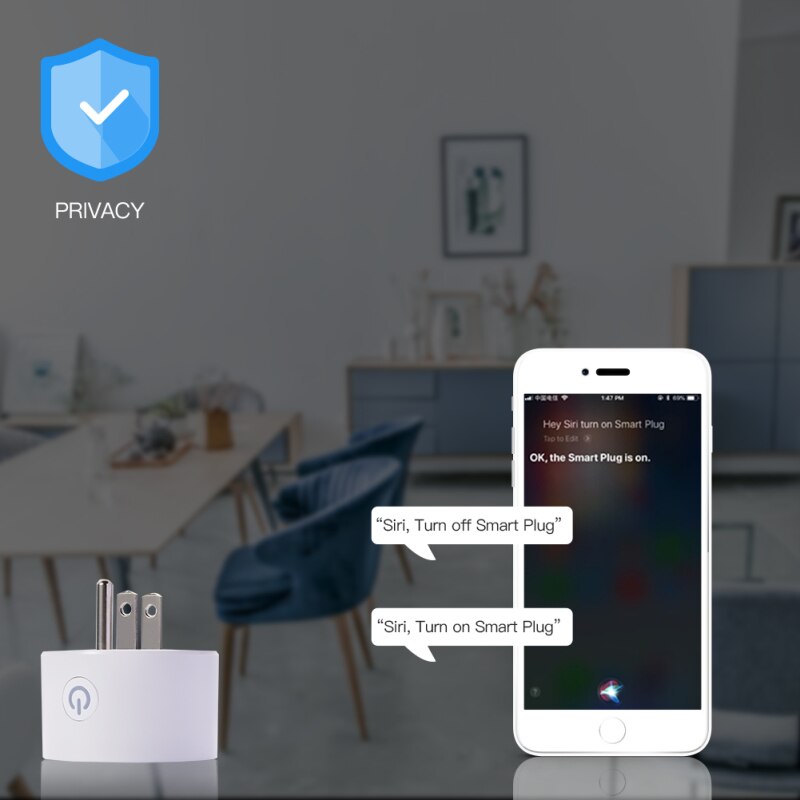 Smart Plug US 10A 90-250V Remote Voice Control Smart Timer Wifi Socket With Power Monitor Dohome APP Work With Google Home Alexa