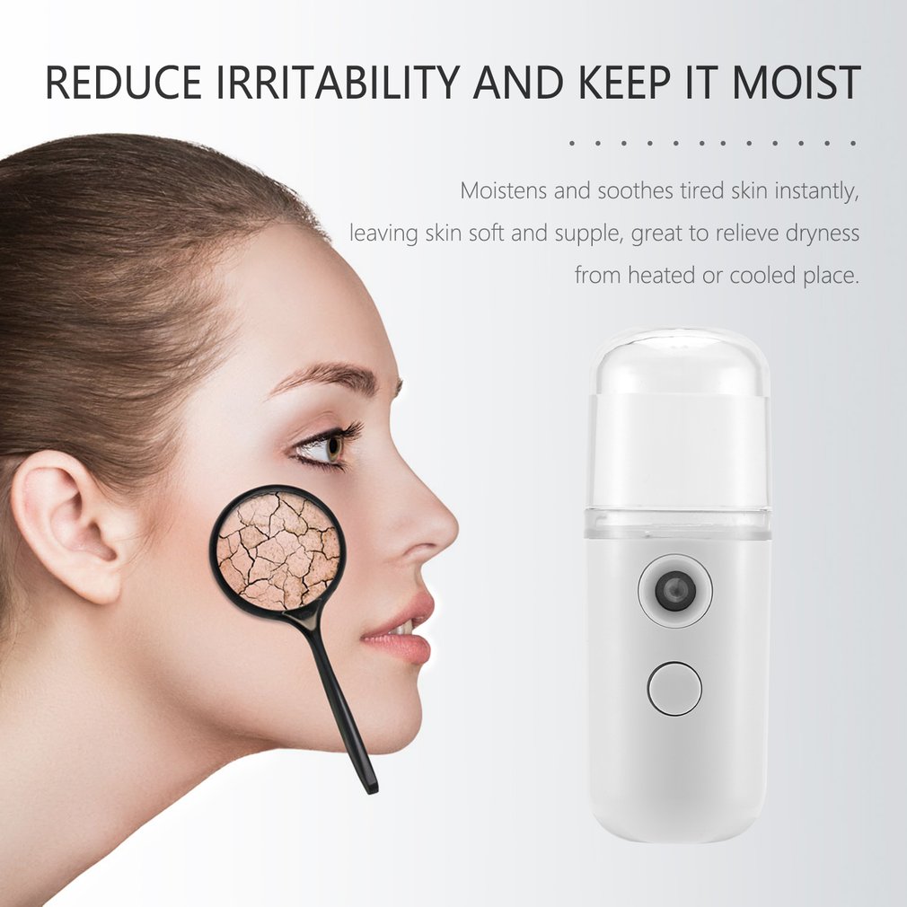 Draagbare Mini Mist Spray Facial Hydraterende Usb Oplaadbare Schoonheid Instrument Gezicht Luchtbevochtiger Cooling Water Sproeier