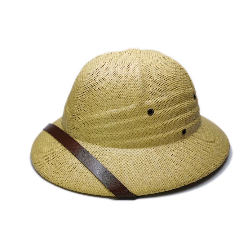 Toquilla british explorer halm hjelm pith sol hatte kvinder mænd vietnam krig hær hat sejlere spand hat hat safari jungle minearbejdere