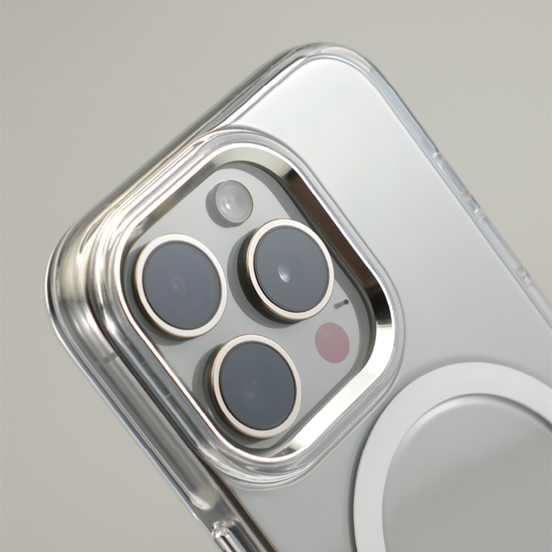 Funda de teléfono MagSafe para iPhone, carcasa ultrafina de cristal duro transparente para iPhone 15, 16Pro max, 16, 14 Pro, carga inalámbrica