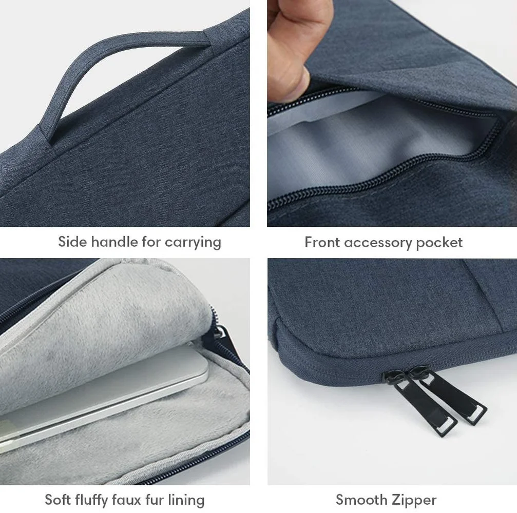 Funda para portátil HP 13,3 "13,5" 14 "15,6" 16 "con maletín de bolsillo con asa Funda impermeable para HP 11,6 "12,5" Funda