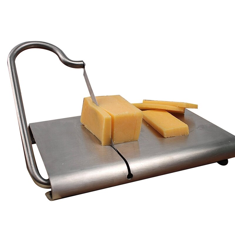 1Pcs Wire Cutting Cheese Slicer Cutter Kitchen Stainless Steel Board Butter Cutter Cheese Slice Cheese Cutting Knife