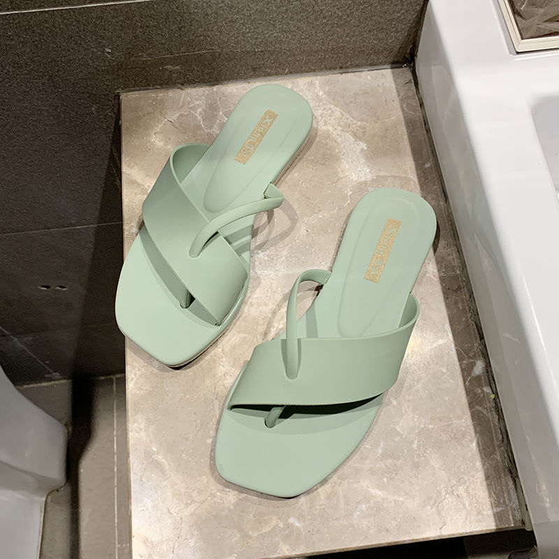 Women Sweet Light Weight Pvc Beach Flip Flops Lady Casual Comfort Summer White Anti Skid Flip Flops Tong Femme E5929: c / 5.5