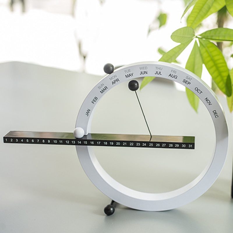 Kreative Magnetische Kugel Wanduhr Perpetual Wand Kalender Neuheit Home Decor Europäischen Stil Wohnzimmer Schlafzimmer Ornamente