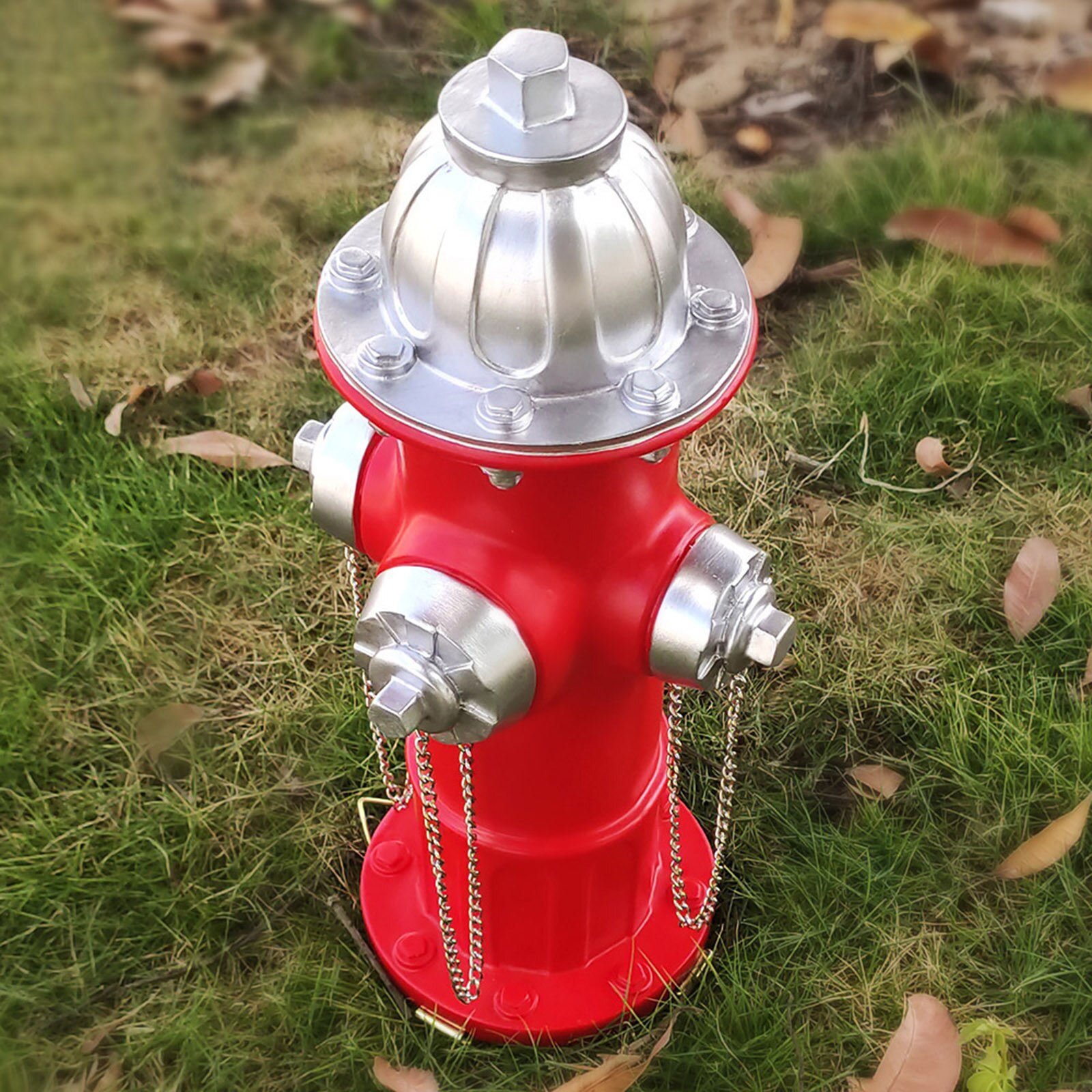 Garden Statue Fire Hydrant Yard Outdoor Sculpture Decor Dog Pee Post Training Decoration Ornaments Fairy Garden Photo Props