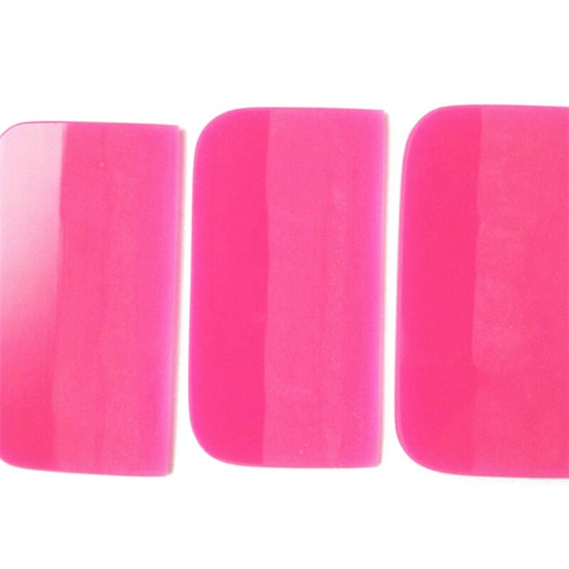 Pink Scraper Soft Rubber Squeegee Tint Tools Glass Water Wiper Car Styling Tool