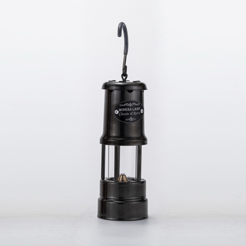 Miners lamp Flame-safety Paraffin covered oil lantern: PURPLE