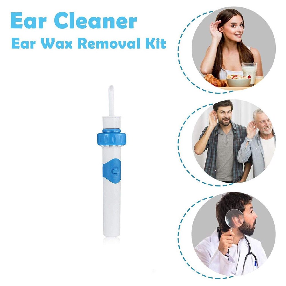 Children Ear Cleaner Electric Ear Pick Safety Remove Earwax Tool Kids Health Ears Care Set Soft Remover Ear Wax Tools For Adult