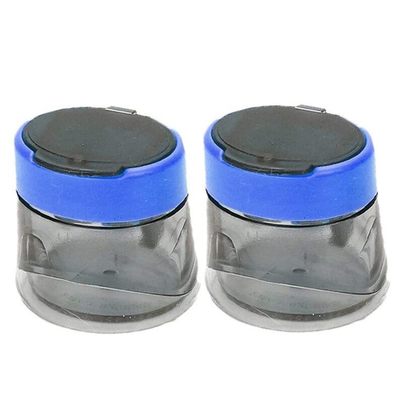 4 Pcs Sharpener, Sharpener for Students, Manual Sharpener, Double Hole Sharpen, Triangular Pencil Sharpener, Blue