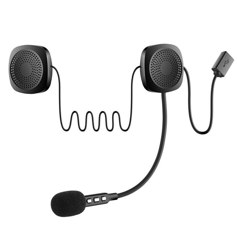 50m waterdichte moto bluetooth draadloze anti-interferentie helm headset gratis bluetooth  v5.0 intercom voor motorfiets