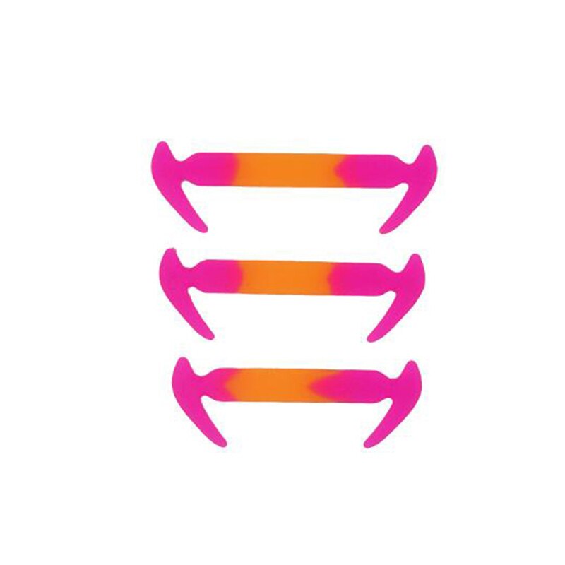 Lacets élastiques en Silicone pour garçons et filles, 1 Pack / 12 pièces: Orange