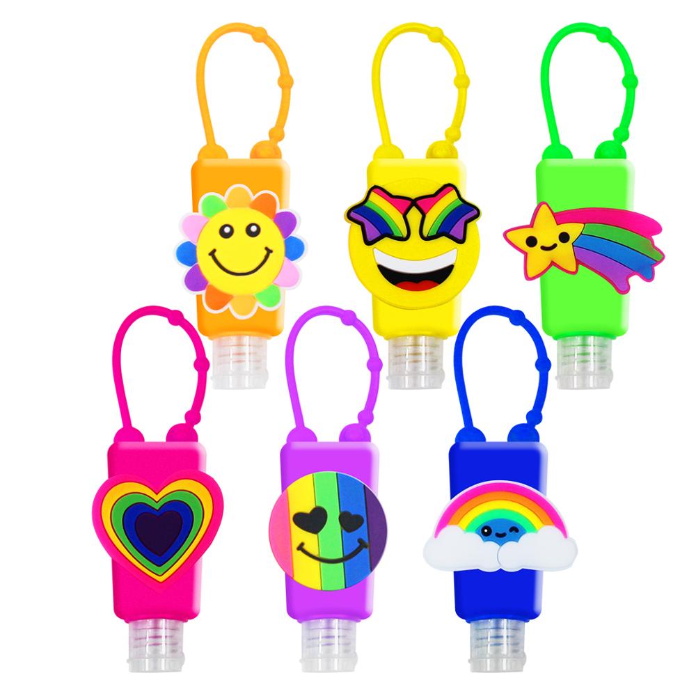 10/50pcs Silicone Mini désinfectant pour les mains voyage Portable sûr support de Gel distributeur de savon main Gel support pour les enfants