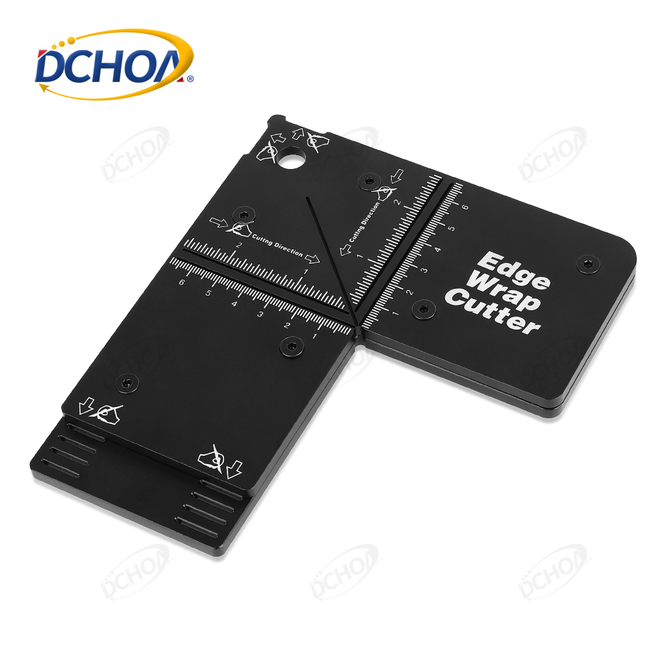 DCHOA Edge Vinyl Wrap Cutter Aid Tool Tint Film Cutting Template for Wrapping Applications furniture corners Aluminum Alloy tool: Default Title