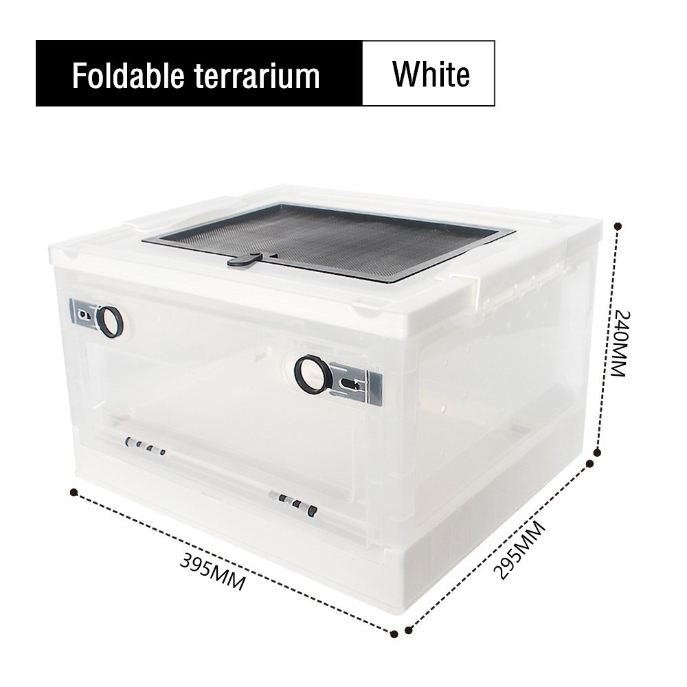 Terrarium respirant pour reptiles, abri de reproduction, lézard, serpent, mangeoire amphibie, boîte à insectes, fournisseur tortue terrestre accessories aquarium pour tortue d’eau: 3