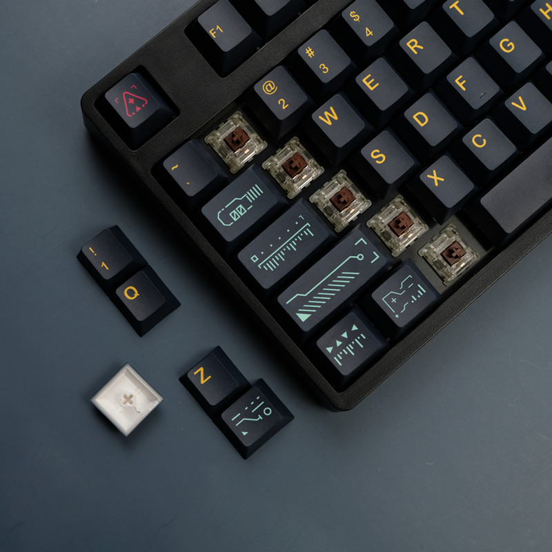 GMK Clone Cherry Profile Keycaps PBT Dye-Sub Wild Desert Botanical Fleuriste For Mechanical Gaming Keyboard 7u Keys Alice Layout