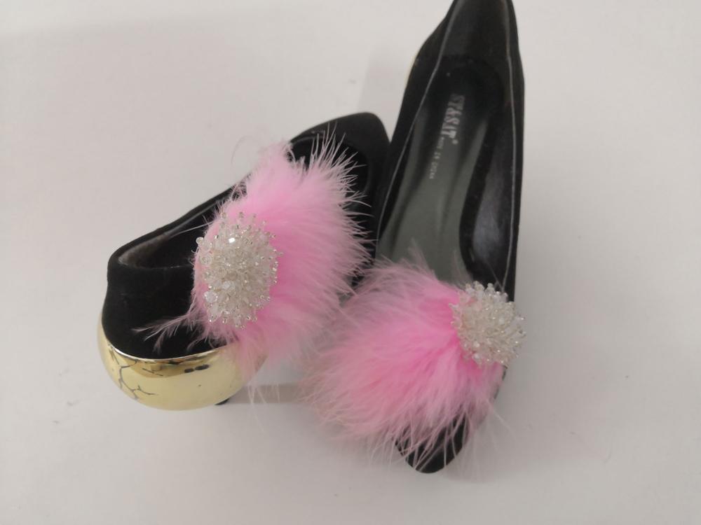 Zapatos de peluche removibles, 1 par, Clip, decoración, embellecedor, # SH2020016