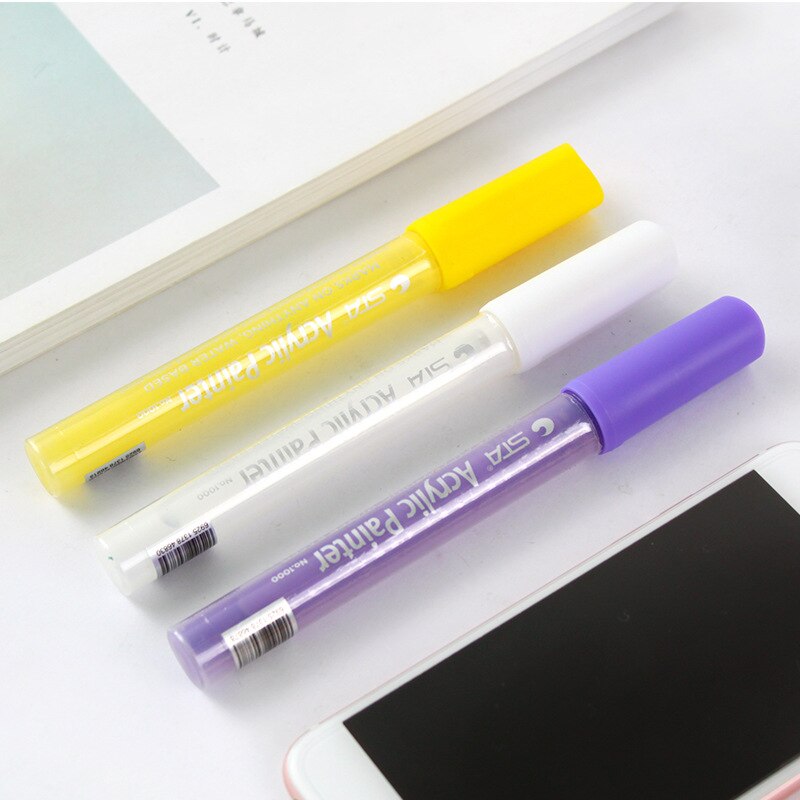 14 Colors Permanent Art Marker for Fabric T-shirt Liner Textile Ink Cloth Paint Color DIY Doodling Washing does not fade