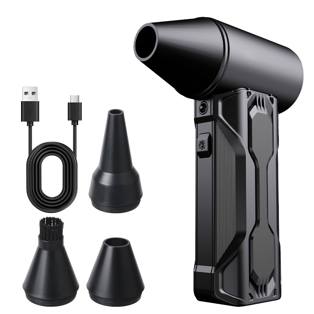 Cleaning Blower Tool 130000 RPM Portable Electric Air Duster Violent fan Car Blowing Snow 3 Gears adjustable Turbo Jet Fan: Default Title