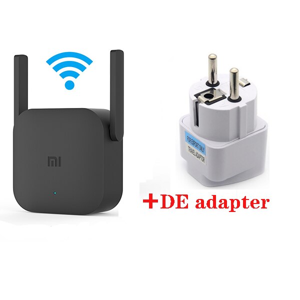 Xiaomi Wifi Versterker Pro 300Mbps Amplificador Wifi Repeater Wifi Signaal Cover Extender Repeater 2.4 Xiao Mi Wifi Versterker: add DE Adapter