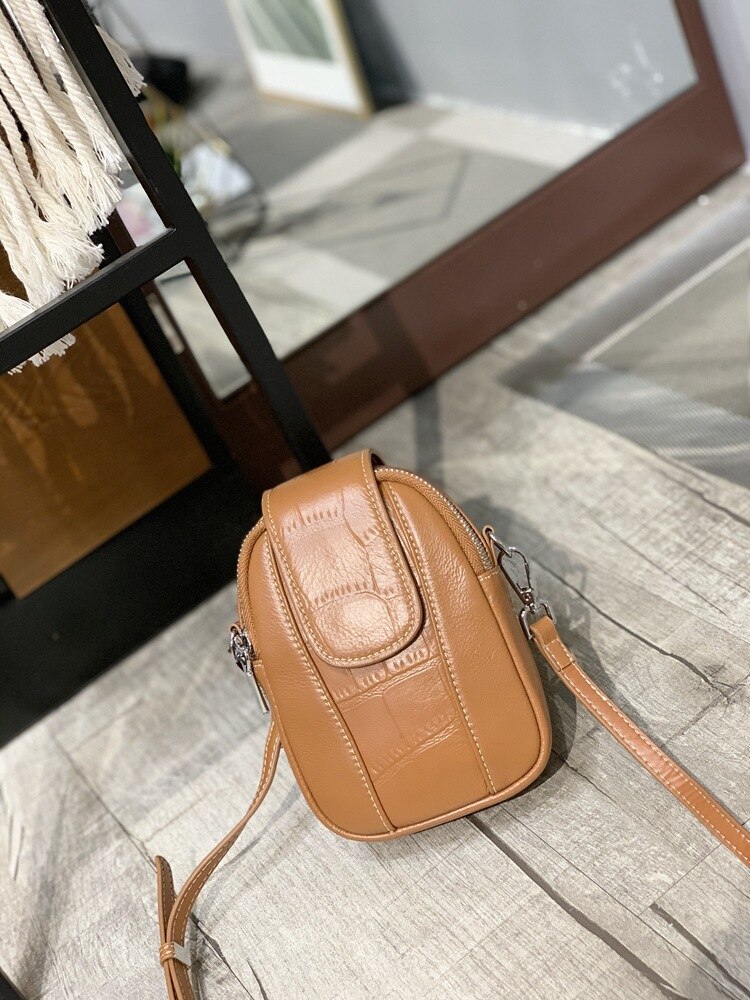 Lille taske kvinde netværk rød skulder/crossbody taske cool all-match dame læder tasker telefon taske: Lysegul