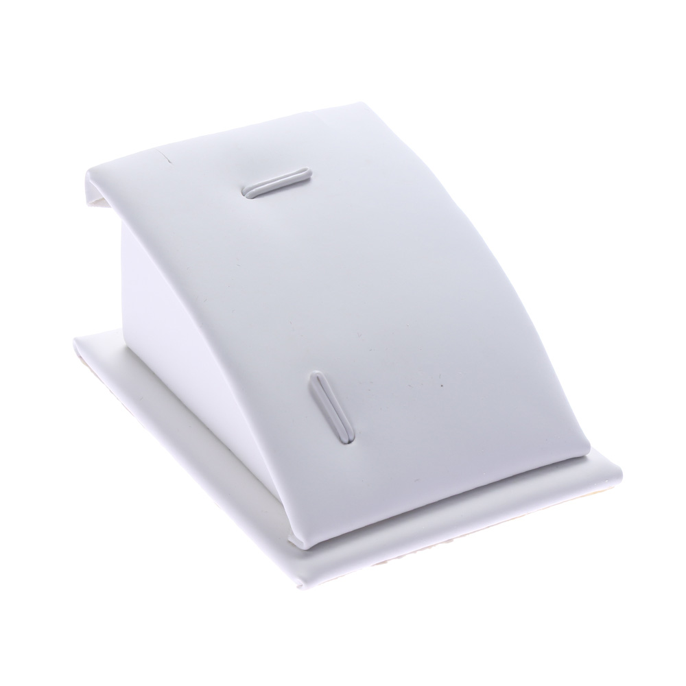 1PC Fluwelen Ketting Hanger Druppel Ketting Display Houder Stand Toon Rack Fluwelen Sieraden Display en Opslag: WHITE