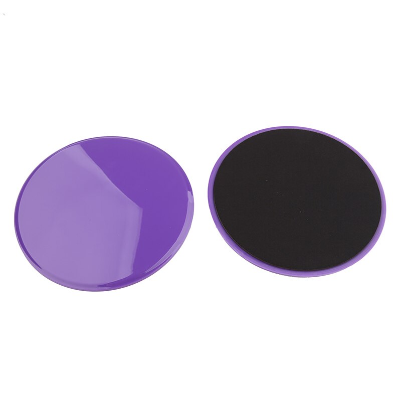 2 unids/set Delta discos corredera deslizante fitness disco gimnasio ejercicio accesorios Yoga pilates Placa de núcleo equipo de entrenamiento: Purple