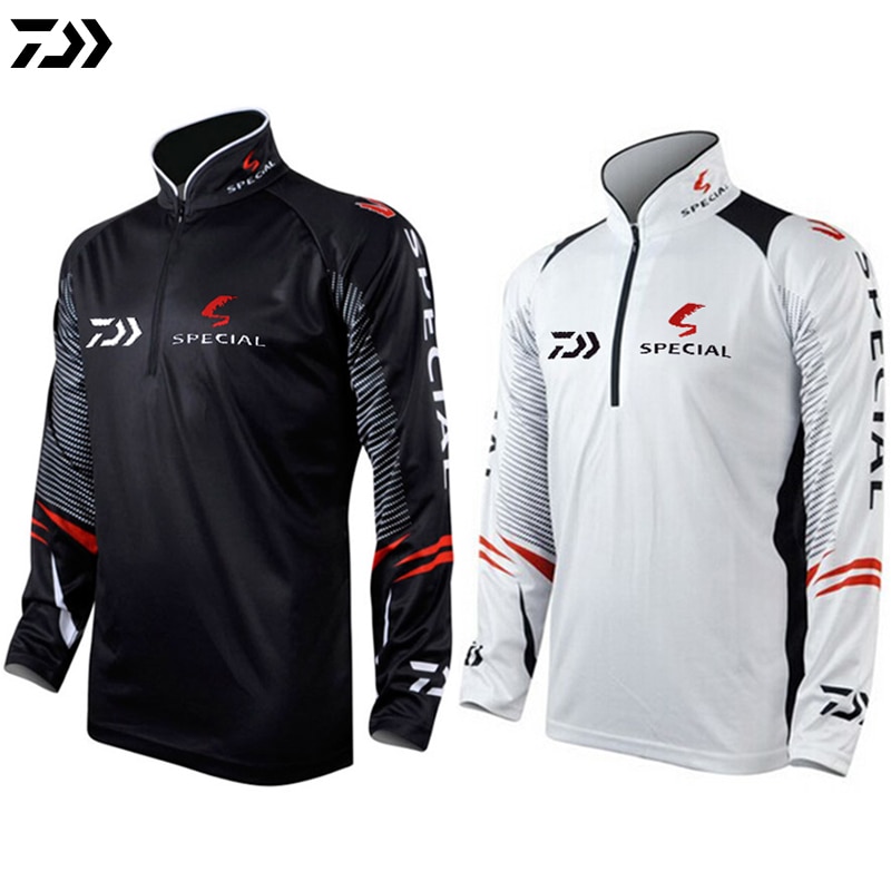 DAIWA DAWA Plus rozmiar 6XL odzież wędkarska dla mężczyzn lato oddychające suche słońce ochrona UV odzież sportowa człowiek odkryty wędkowanie koszule
