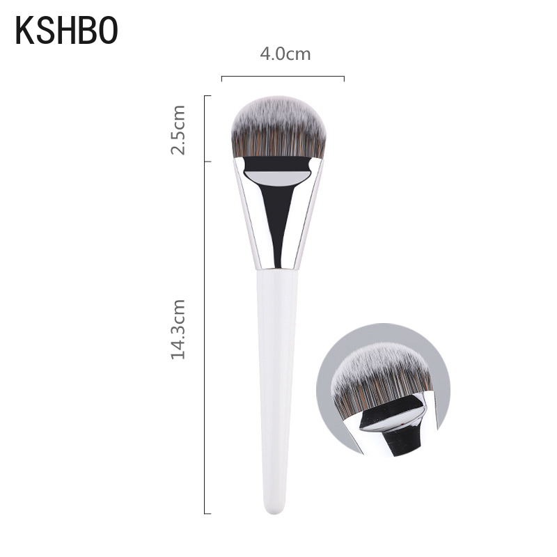 KSHBO-brocha para Base de maquillaje para mujer, 47 cabezales de escoba, brochas de reparación de sombra de Base líquida, herramientas profesionales de belleza: plum