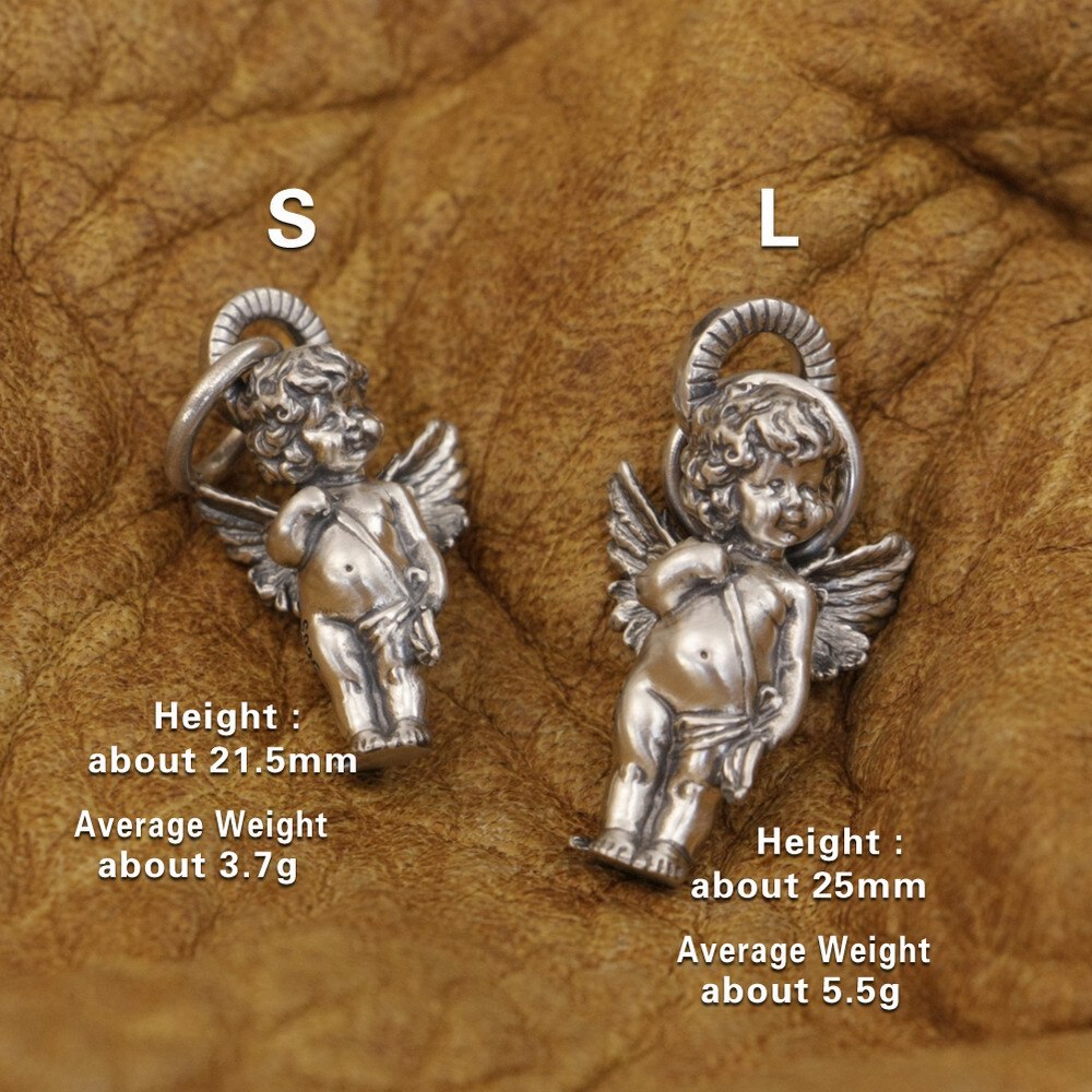 Linsion 925 Sterling Zilver God Van Liefde Cupido Mooie Angel Charms Little Hanger TA317