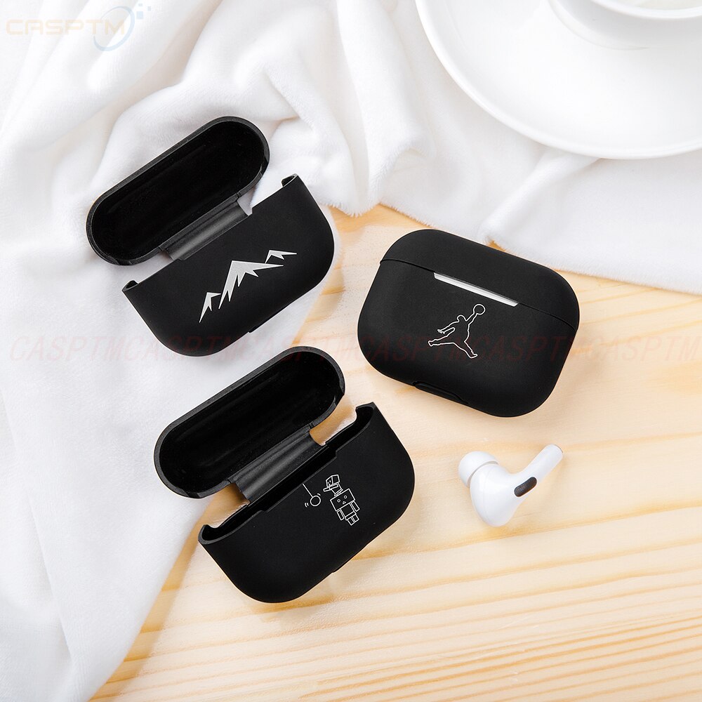 Custodie per Airpods Pro di Lusso di Protezione Del Trasduttore Auricolare Della Copertura Del Silicone per Apple Airpods Pro Caso Ultra-Sottile Antiurto Sacchetto Del Manicotto