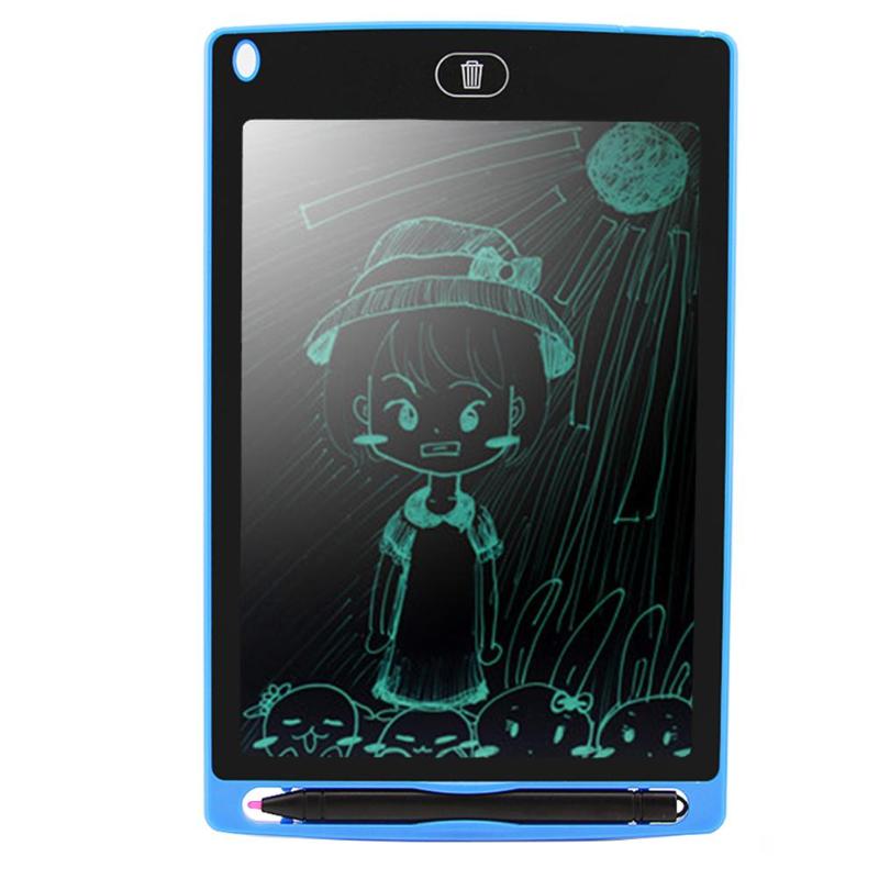 8.5 Inch Portable Digital LCD Writing Tablet Electronic Drawing Notepad Adsorb on Tefrigerator for Message Board: Red