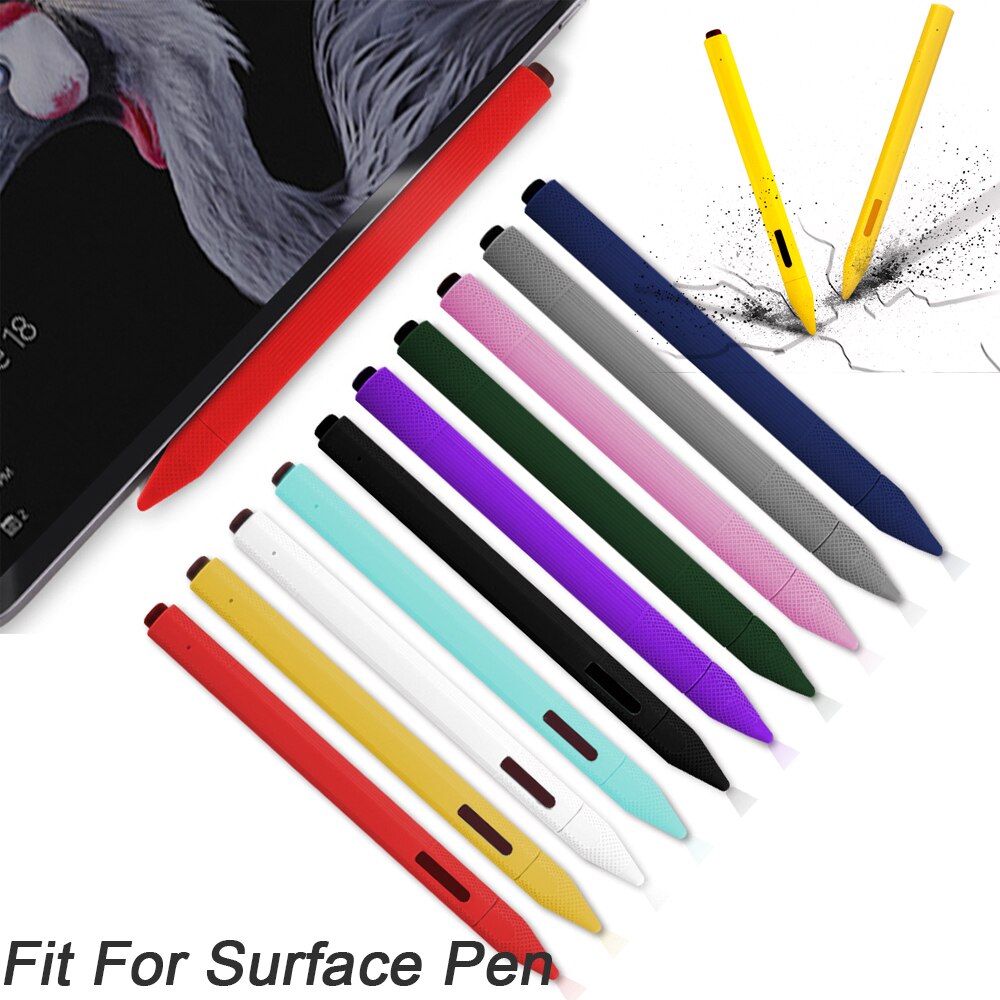 Soft Silicone Case For Surface Pencil Tip Cover Holder Tablet Touch Pen Stylus Full Protective Pouch Bags For Surface Touch Pen