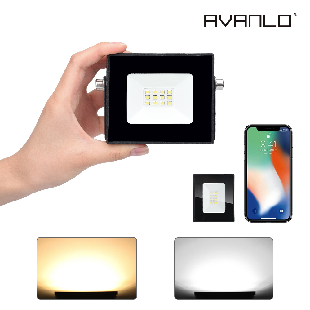LED Floodlight Ultra thin 10W 20W 30W 50W 100W Outdoor Spotlight Flood Light IP66 AC220V foco led exterior LED Street lighting