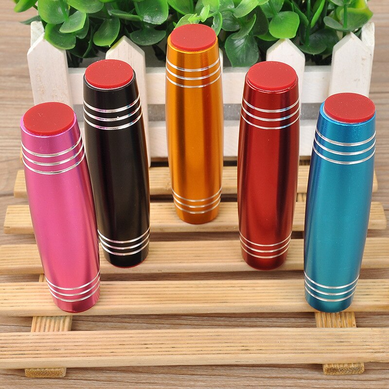 1 PC Mokuru Fidget Stick Flip Stress Reliever Desk Toy Antistress Desktop Roller Toy Kururin Wood Fidget Stick Mokuru