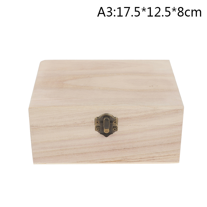 Caja organizadora de joyería Retro, estuche de almacenamiento de concha de madera Natural de escritorio, decoración del hogar, Cajas de de madera hechas a mano, , 1 unidad: Rojo