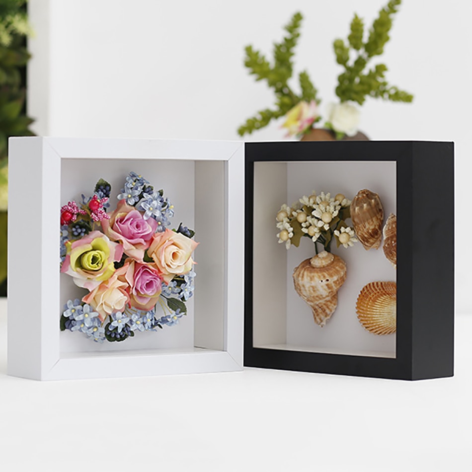 Houten Shadow Box Diepte 5Cm Voor Bloemen, Handgemaakte Kunst Ambachten, Plant,Seashell Dispaly, frame Box Voor Memorabilia/Favoriete Display