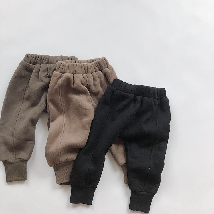 Ins kinderen warme broeken herfst winter jongens kinderbroeken dikke broeken kinderkleding