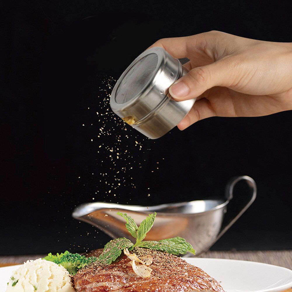 Magnetyczne słoiczki na przyprawy zestawy ze stali nierdzewnej przyprawy organizator, pieprz sitko robić przypraw pojemnik robić przechowywania z przyprawami etykiety robić kuchni