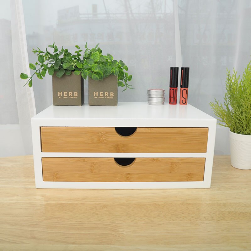 bamboo office desk drawer organizers