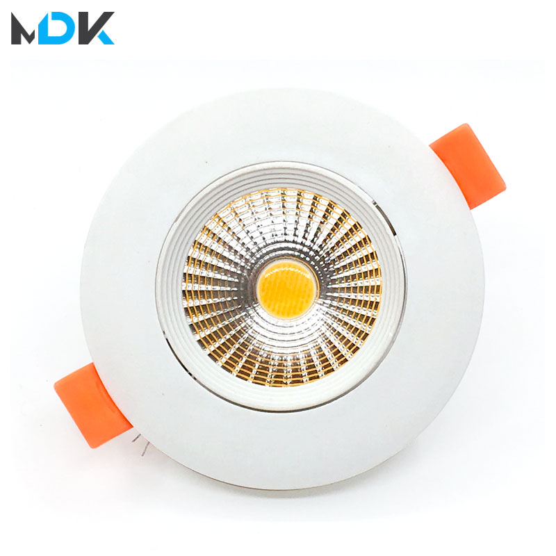 Led-alasvalo cob kattokohdevalaisin 6w 220v 230v säädettävä kulma katto upotettavat valaisimet sisävalaistus