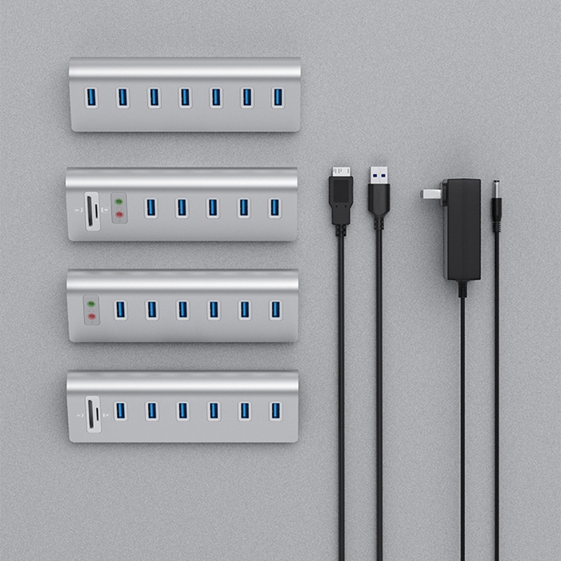 USB3.0 Docking Station Multi-Function Interface USB3.0+Audio Interface+TF/SD Dual Card Slot 7 Port Hub