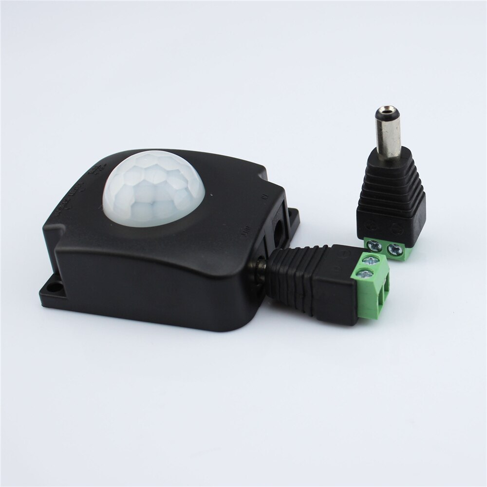 2PCS PIR body sensor detector 5V 24V body induction switch Infrared inductor LED light switch