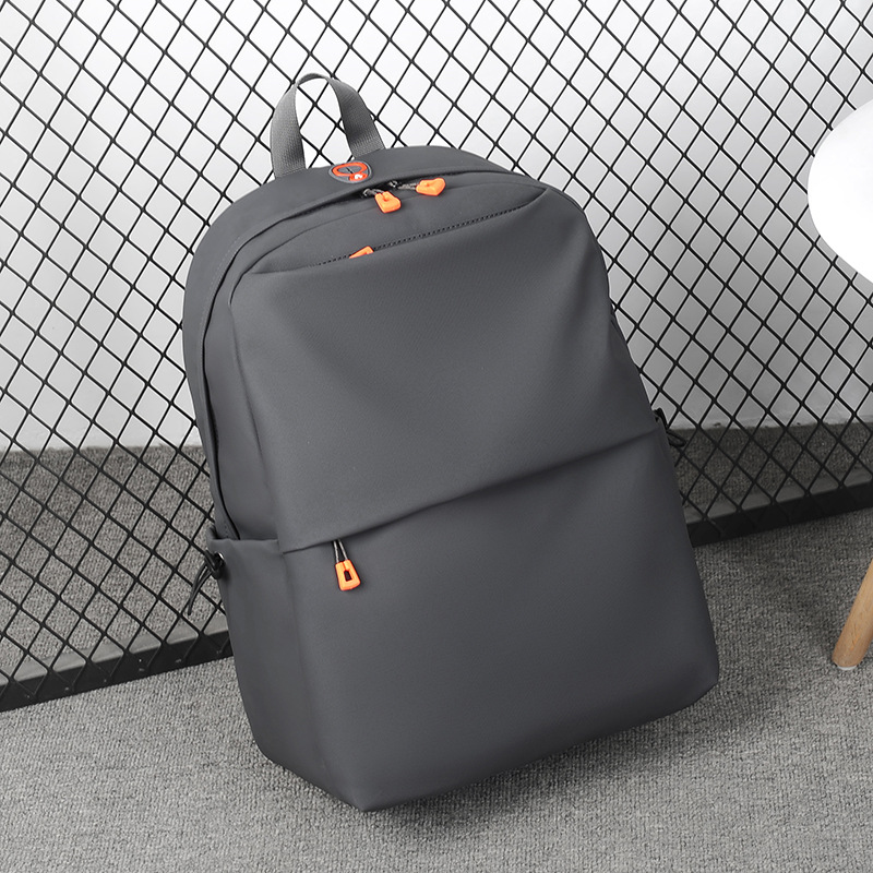 Men's and Women's Backpack Casual Laptop Backpack Student Schoolbag Men's Travel Waterproof Backpack: Beige