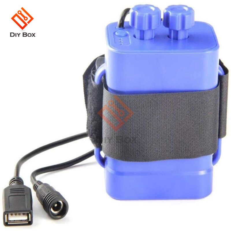 4/6x18650 Lithium Battery Pack Charger Box LED Indicator Waterproof Safety Cycling Battery Case Holder for Bike Light Headlamp