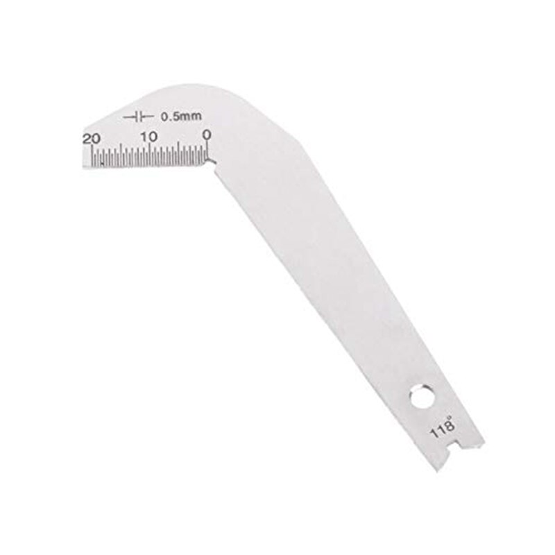 2 IN1 29 Sizes Stainless Steel Drill Gauge Drill Bit Gauge for Measuring Bolt Wire Diameter Screw Thread Size