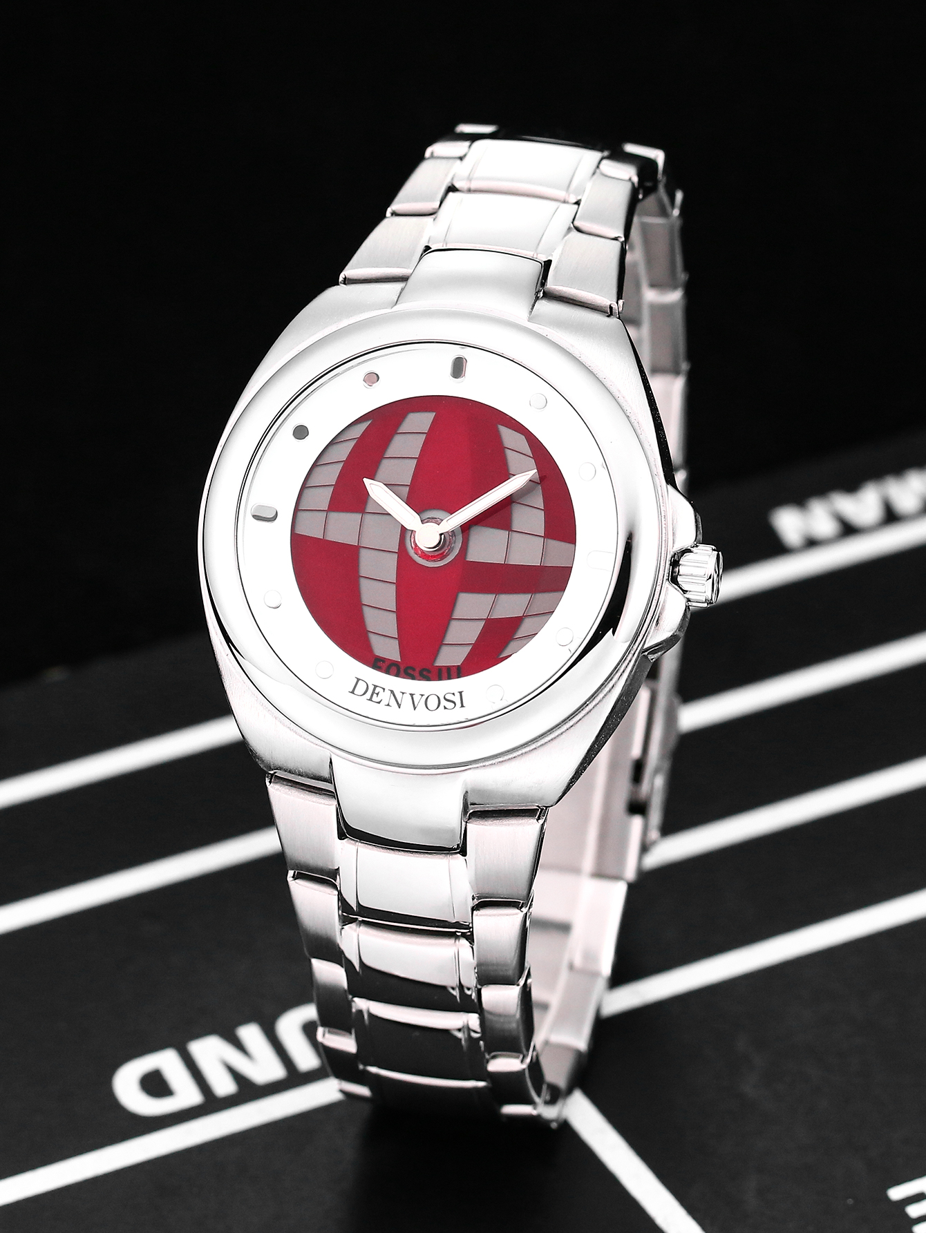 Dynamische Uhr mit Digitalanzeige, Jahrgang-Y2K-wasserdichte Quarz-Armbanduhr für Herren, speziell geformte coole Uhr, einzigartig