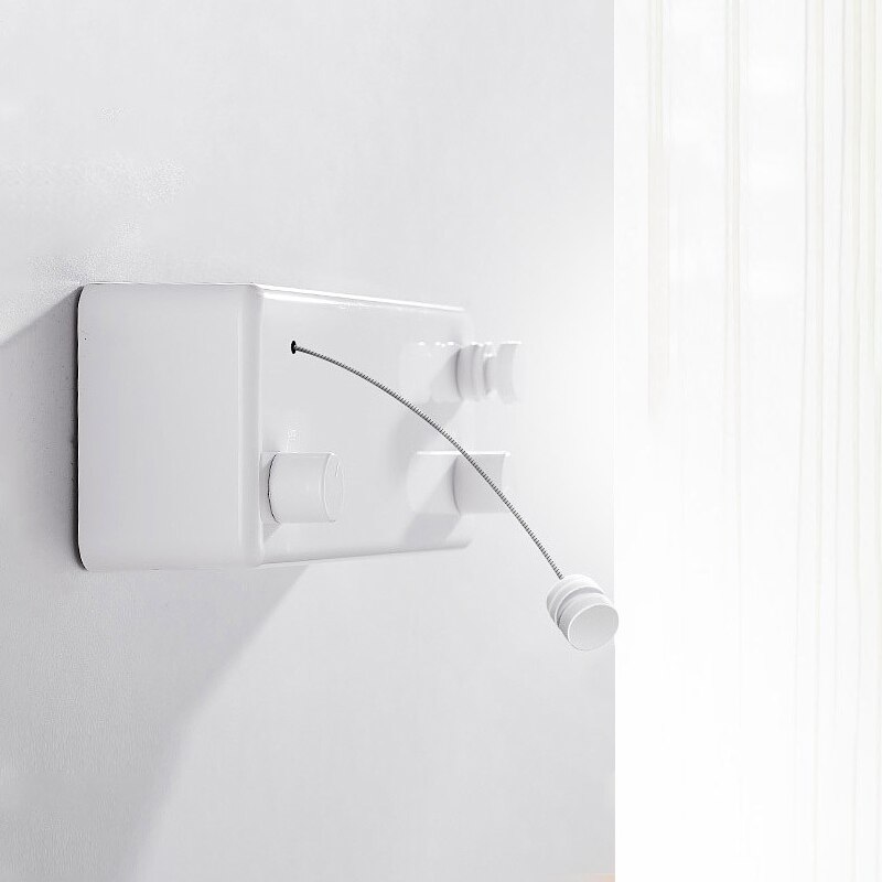 Home Telescopic Wall Hanging Stainless Clothesline Indoor Outdoor Invisible Line Drying Rack Laundry Hanger Accessories Supplies